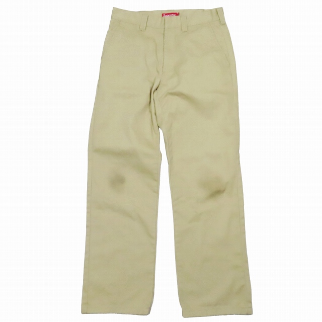 シュプリーム SUPREME チノパン ワークパンツ ロング ジップフライ 30 