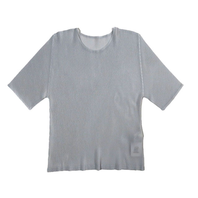 PLEATS PLEASE グレー 半袖 トップス PLEATS PLEASE ISSEY MIYAKE（カットソー(半袖/袖なし)）の