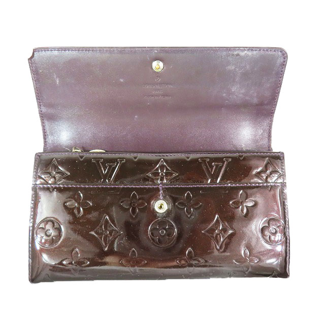 ルイヴィトン LOUIS VUITTON モノグラム ヴェルニ ポルトフォイユ 長 