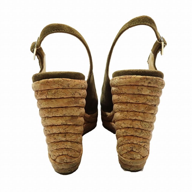 ジミーチュウ JIMMY CHOO PROVA UBO スエード ウェッジソール サンダル  