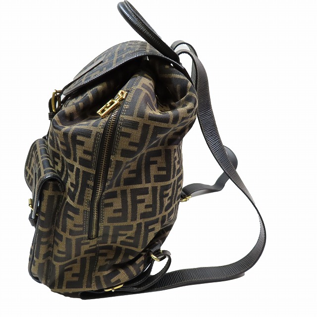 美品 フェンディ FENDI ヴィンテージ ズッカ柄 バックパック リュック 