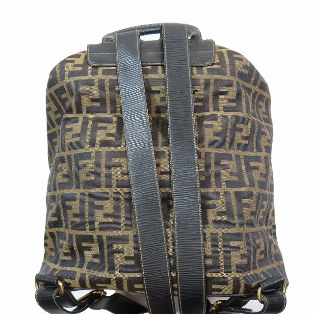美品 フェンディ FENDI ヴィンテージ ズッカ柄 バックパック リュック 