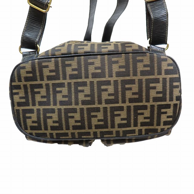 美品 フェンディ FENDI ヴィンテージ ズッカ柄 バックパック リュック 