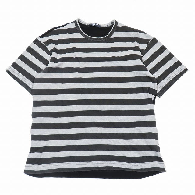 コムデギャルソンコムデギャルソン　デザイン白黒ボーダーTシャツ COMMEdesGARCONS PLAY ボーダー 長袖 Tシャツ ブラック/ホワイト