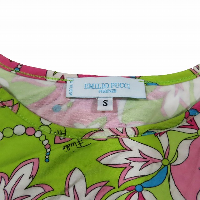 エミリオプッチ EMILIO PUCCI プッチ柄 マルチフラワープリント T 