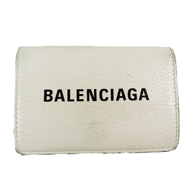 BALENCIAGA ロゴプリント 三つ折り財布