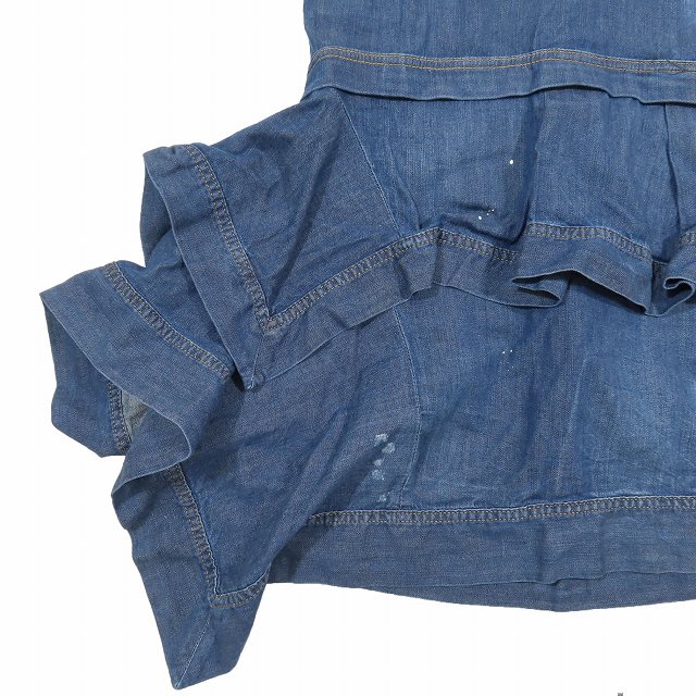 ディースクエアード DSQUARED2 クラッシュ デニム シャツドレス  