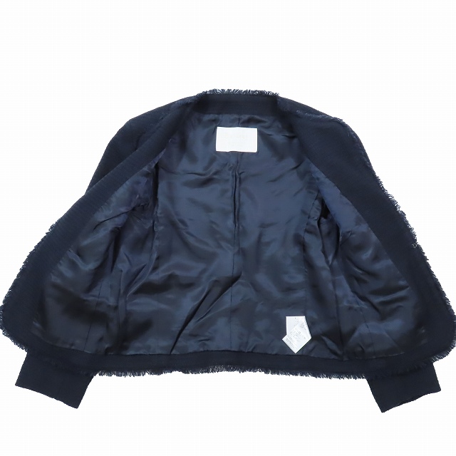 Ballsey TOMORROWLAND ノーカラーワッフルツイードジャケット Ballsey ワッフルツイード ノーカラージャケット | JEANSHOUSE