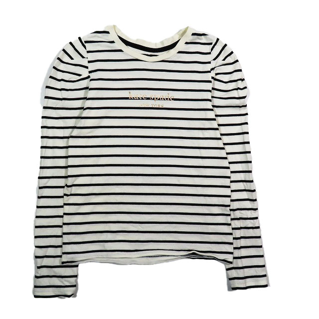 【最終価格】kate spade ケイトスペード　長袖カットソー　ブラック140 美品ケイトスペードニューヨークkate spade♤120センチ長袖カットソー