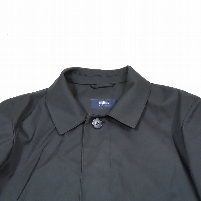 美品 パーソンズ PERSON'S FOR MEN ステンカラーコート ミドル