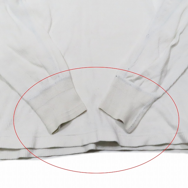 【新品未使用】HYKE サーマルプルオーバー　カットソー　ホワイト 1 新品未使用】HYKE サーマルプルオーバー カットソー ホワイト 1