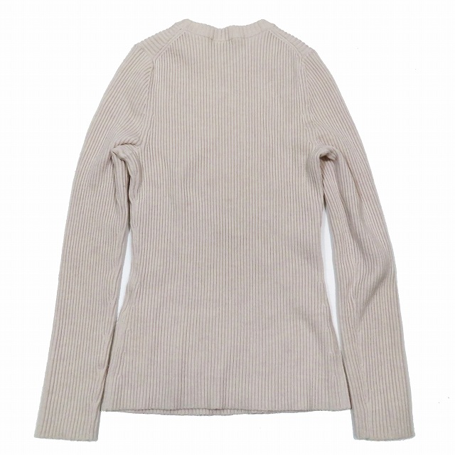 3.1 フィリップリム 3.1 phillip lim リブニット セーター クルーネック 長袖 カットソー XS ライトベージュ/8YBA11 レディース 3.1 フィリップリム 3.1 phillip lim リブニット セーター