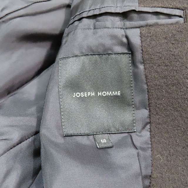 16AW ジョセフオム JOSEPH HOMME ウール ステンカラーコート ロング