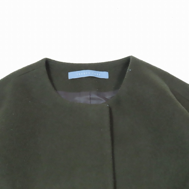 21AW セオリーリュクス theory luxe SUPER SEEK MIHA ノーカラーコート