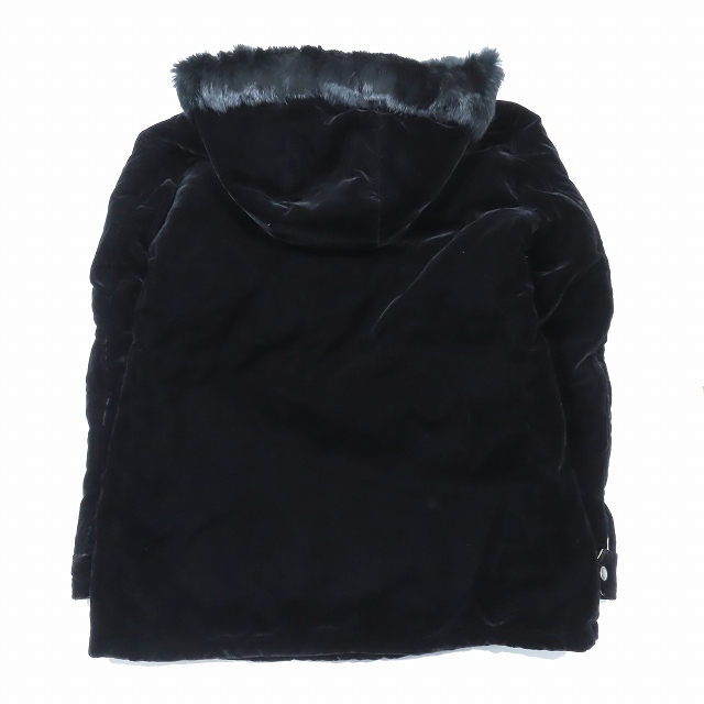 美品 バーバリーブラックレーベル BURBERRY BLACK LABEL ベロア ダウン 
