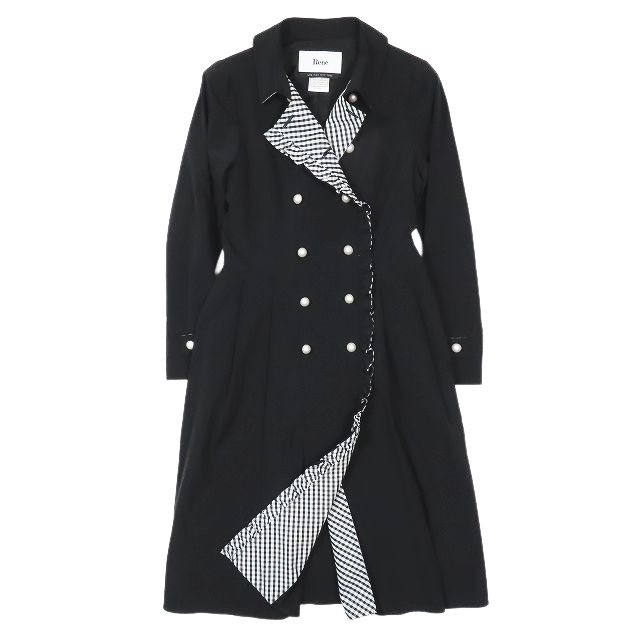 Rene ルネ トレンチコート スプリングコート ブラック