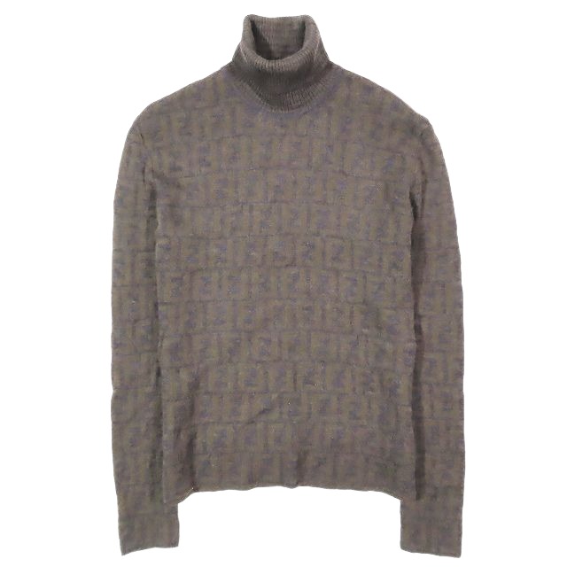 FENDI タートルネック ハイネック FENDI シルク100% ハイネックニット