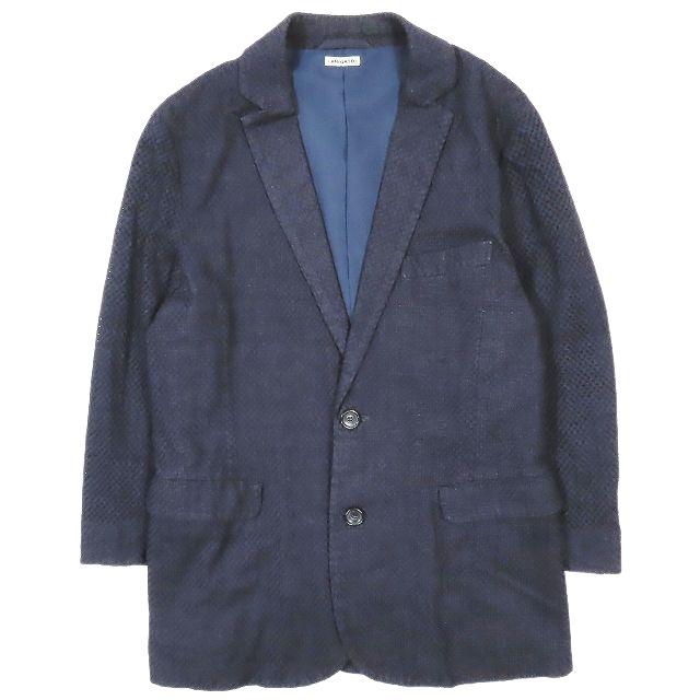 ブルーブルー BLUE BLUE 藍染め インディゴ テーラード ジャケット 2B