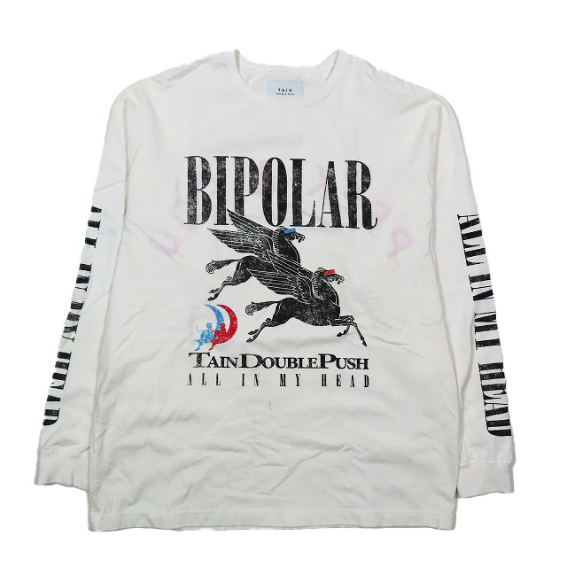 タインダブルプッシュ TAIN DOUBLE PUSH ロングスリーブ Tシャツ