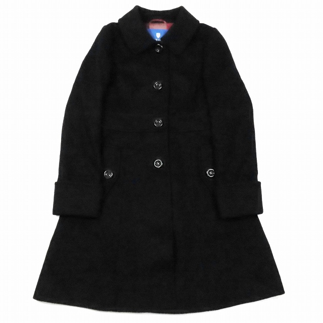 【高級】ブルーレーベルクレストブリッジ ウールコート ロング 茶 レッドチェック ブルーレーベルクレストブリッジ BLUE LABEL CRESTBRIDGE ウール