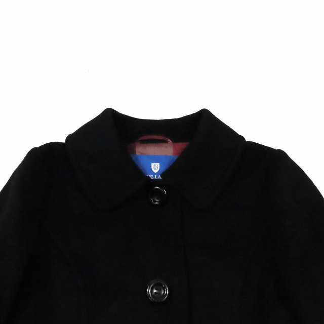 BLUE LABEL CRESTBRIDGE ウールコート 36号 黒 ブルーレーベルクレストブリッジ BLUE LABEL CRESTBRIDGE ウール