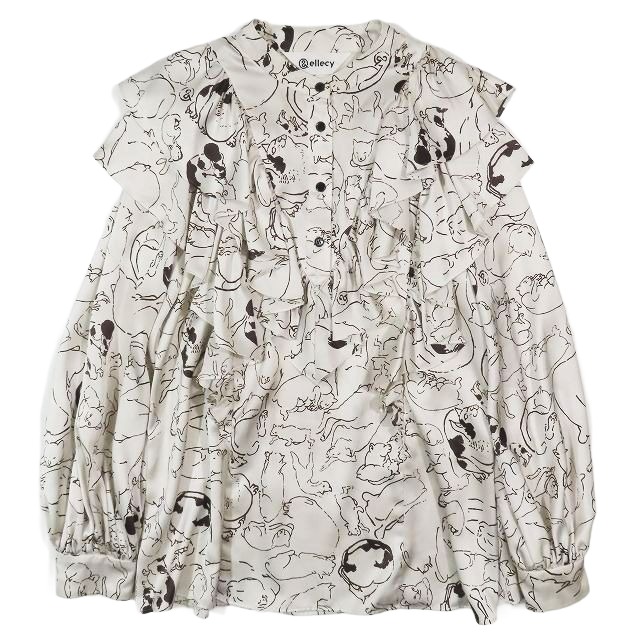 美品 21ss ロイスクレヨン Lois CRAYON &ellecy アンドエルシー 総柄  