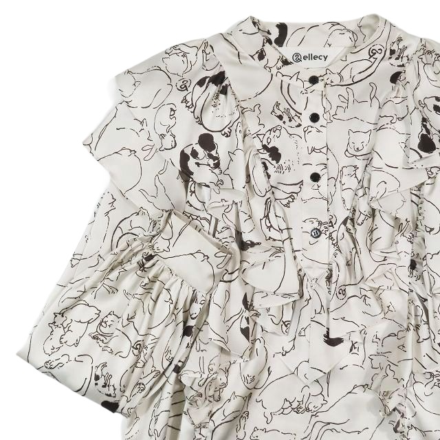 美品 21ss ロイスクレヨン Lois CRAYON &ellecy アンドエルシー 総柄  