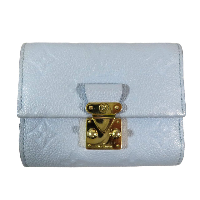 ルイ・ヴィトン 三つ折り財布 ライトブルー