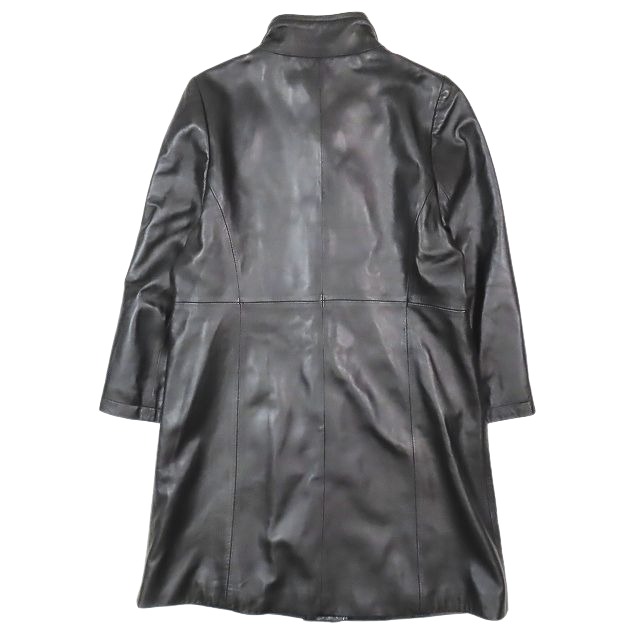 ビンテージBALMAIN羊革ロングコート