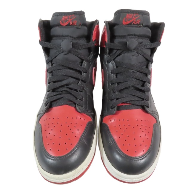 ナイキ NIKE AIR JORDAN 1 RETRO BLACK/VARSITY RED 2001 復刻 136066 