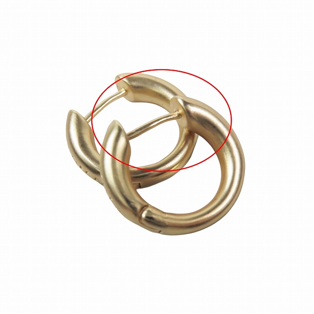 バレンシアガ BALENCIAGA フープ ピアス ロゴ 刻印 アクセサリー