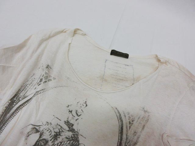 goa ヴィンテージ　ムラ染め　カットソー goa ムラ染め 長袖Tシャツ カットソー ナチュラル ヴィンテージ