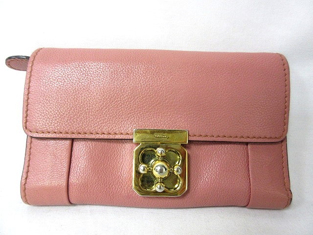 Chloe クロエ<br>財布・コインケース レディース - ピンク<br>【中古  