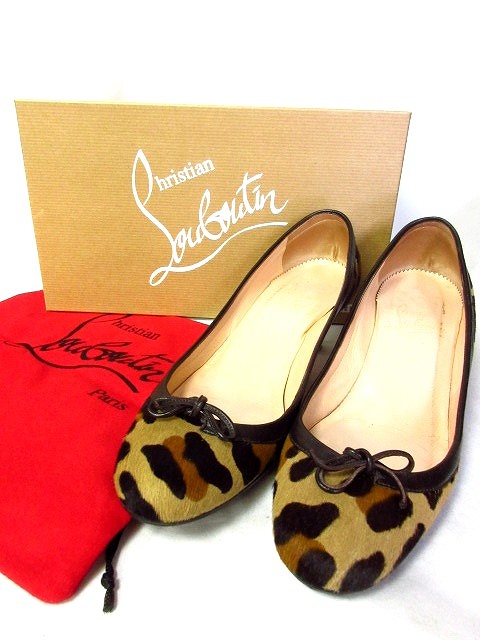 クリスチャンルブタン Christian louboutin パンプス レオパード 