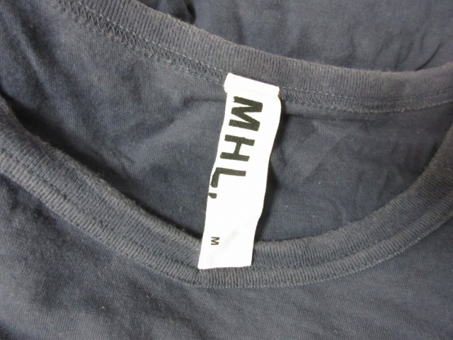 マーガレットハウエル MHL. Tシャツ 半袖 胸ポケット プリント ロゴ