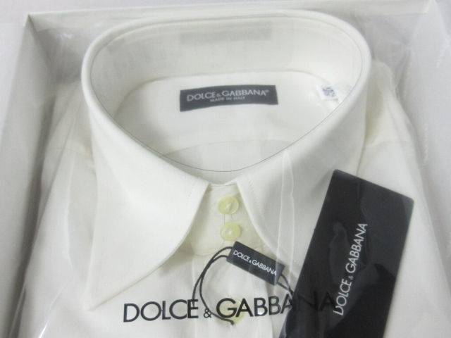未使用品 ドルチェ&ガッバーナ ドルガバ DOLCE&GABBANA カッターシャツ 
