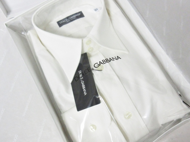 未使用品 ドルチェ&ガッバーナ ドルガバ DOLCE&GABBANA カッターシャツ 
