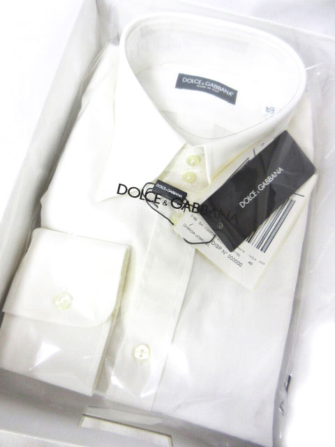 未使用品 ドルチェ&ガッバーナ ドルガバ DOLCE&GABBANA カッターシャツ 