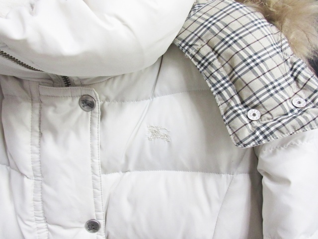 バーバリーブルーレーベル BURBERRY BLUE LABEL ダウンコート Aライン 