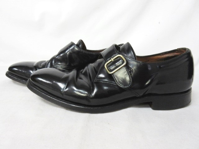 ポールスミス別注クロケットandジョーンズ製シングルモンク ポール