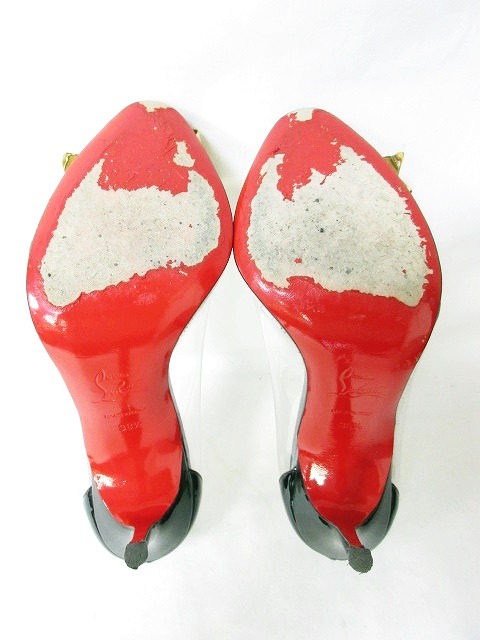 クリスチャンルブタン Christian louboutin パンプス ヒール リボン 