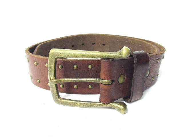 ナンバーナイン NUMBER (N)INE 08AW ベルト ヴィンテージ加工 スタッズ  