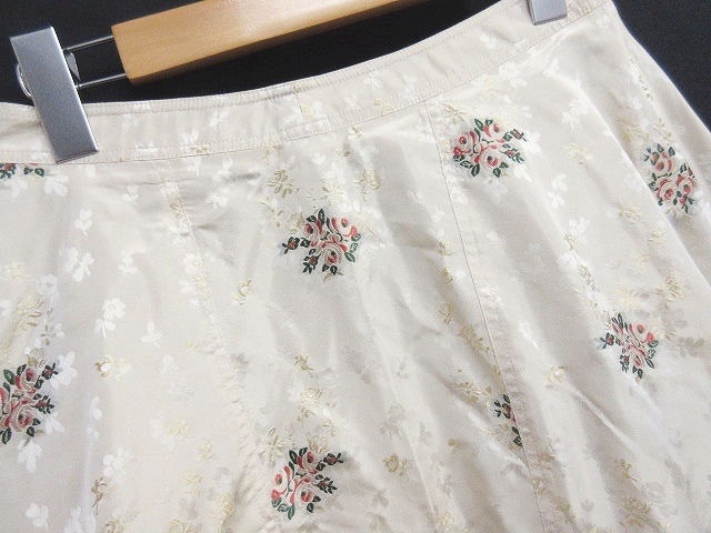 クリスチャンディオール Christian Dior スカート フラワー 刺繍 
