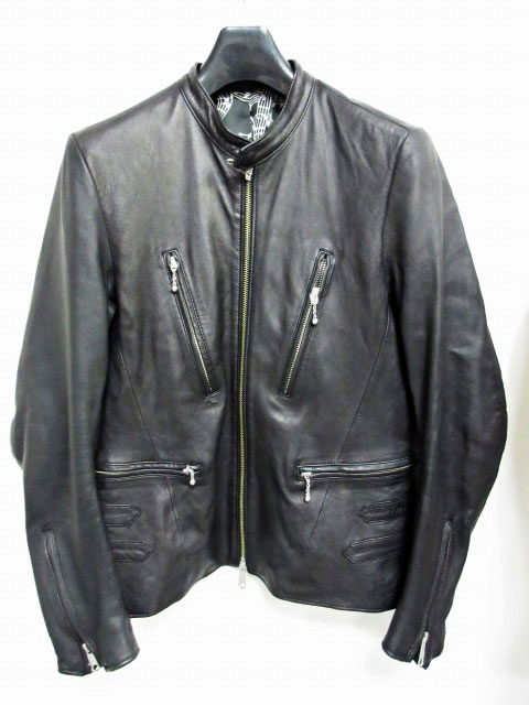 ナンバーナイン NUMBER (N)INE STUDIOS 別注 16SS レザー ジャケット 