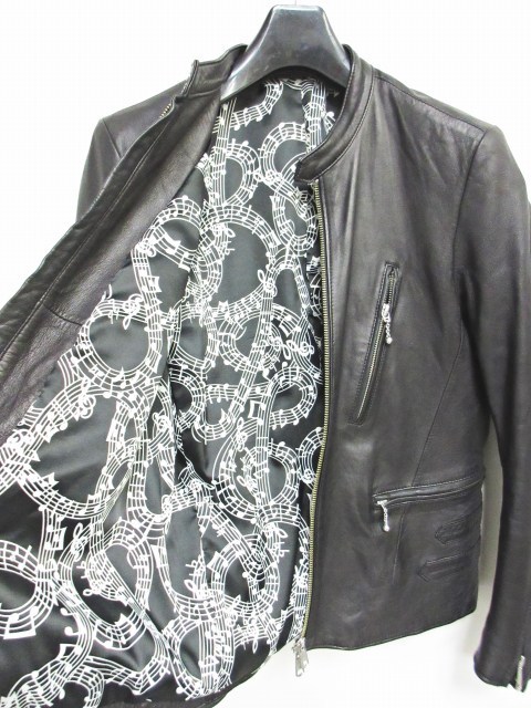 ナンバーナイン NUMBER (N)INE STUDIOS 別注 16SS レザー ジャケット 