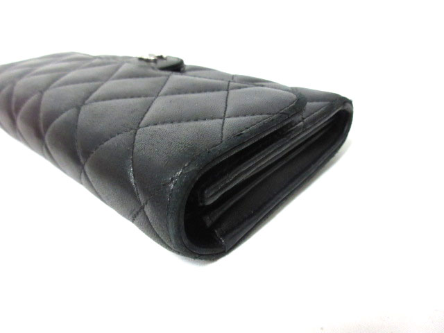シャネル CHANEL 長財布 マトラッセ ラムスキン A80758 22番台 ロング 