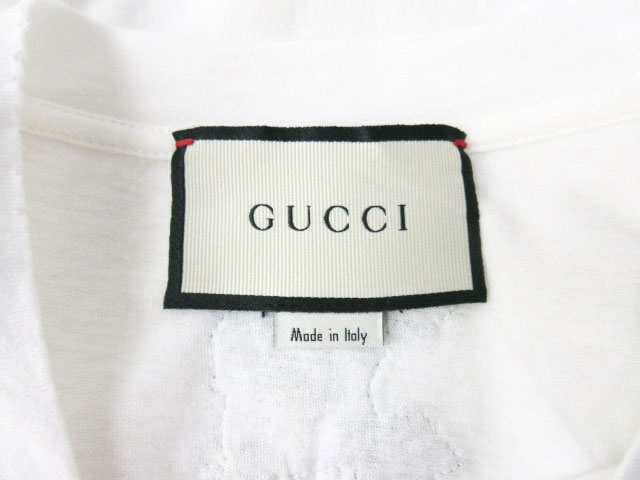 GUCCI 花グラフィック Tシャツ ホワイト　XS GUCCI - グッチ ﾎﾜｲﾄ ｽｶﾙﾌﾟﾘﾝﾄ Tｼｬﾂ XSの通販 by エコスタイル