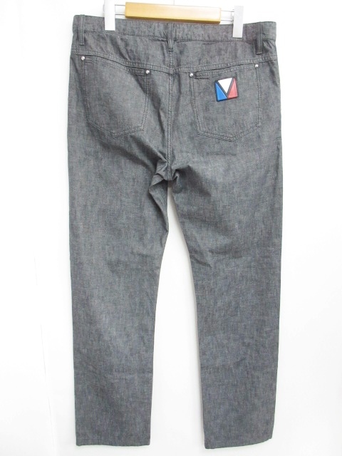 ルイヴィトン LOUIS VUITTON デニム パンツ ジーンズ ガストンV パッチ  