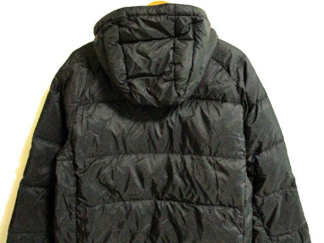 アディダス adidas ナイロン ダウン ジャケット フーディー 袖ライン M 