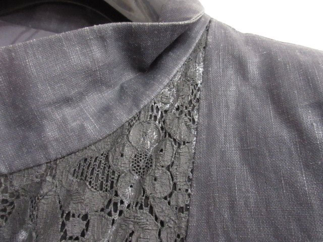 CHANEL 半袖フレアワンピース 34 グレー